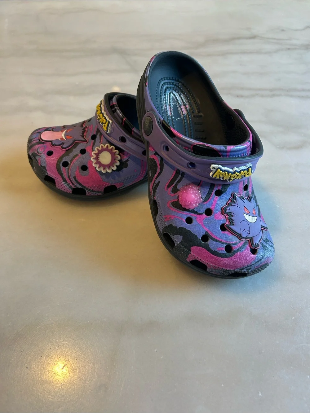 Rare Pokémon Gengar Crocs Kids Size 1 J1 Limited Edition